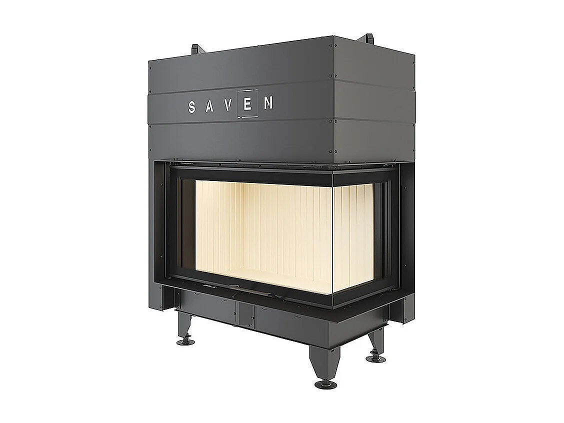 Cheminée d'angle Insert ouverture droite Energy Up 85x50x47 (17,0 kW) ECO