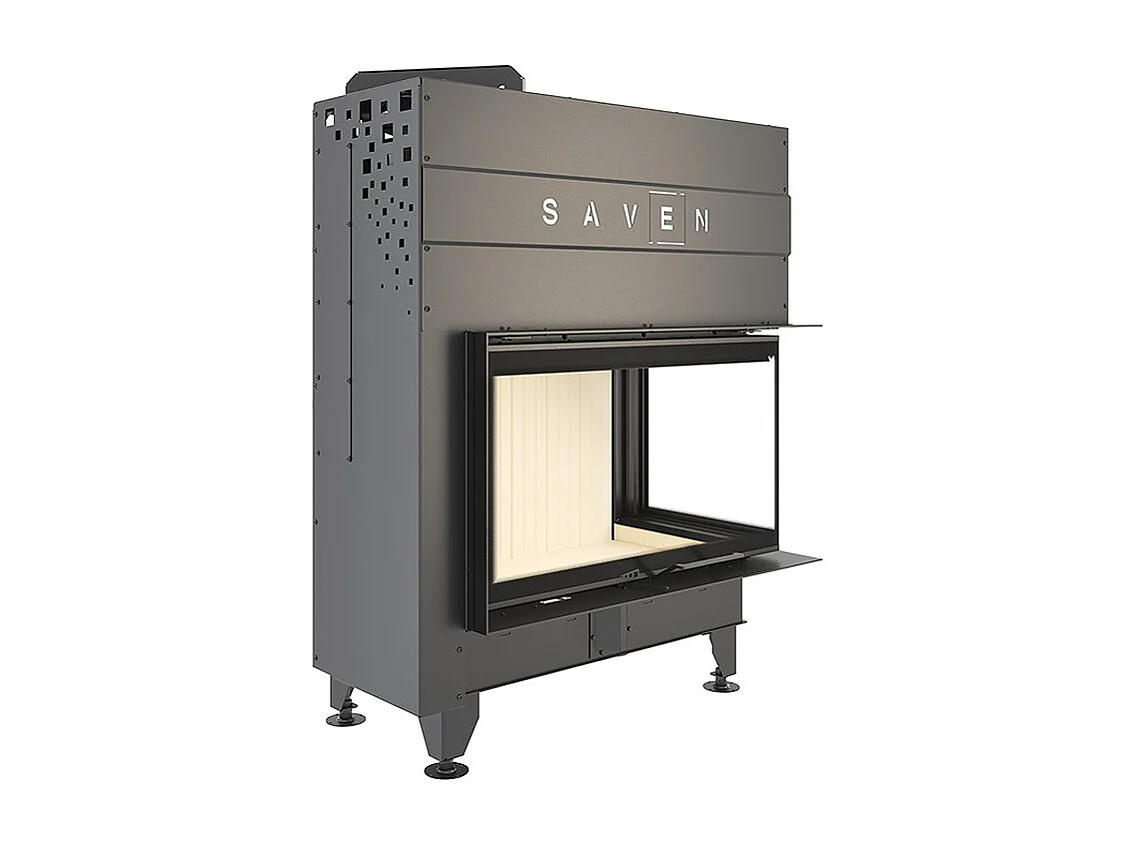 Cheminée d'angle Insert ouverture droite Energy Up 85x50x47 (17,0 kW) ECO