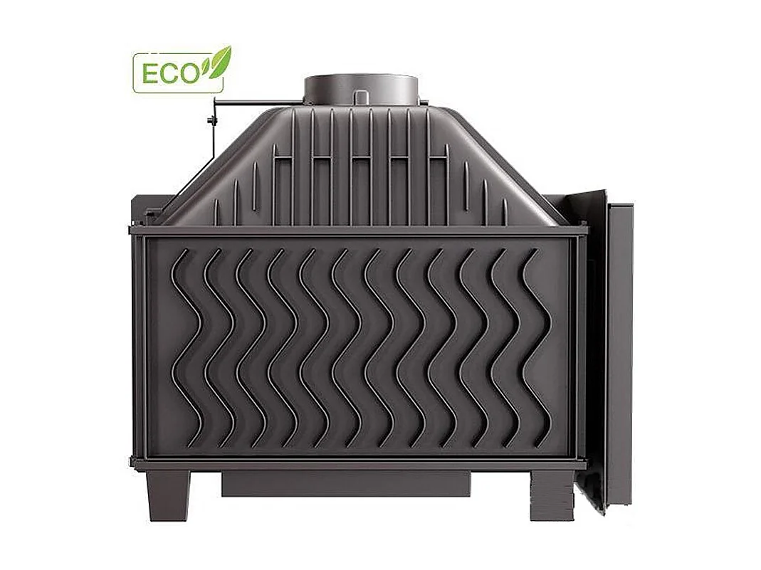 Poêle à bois encastrable Ouverture à droite - W16 (13,5 KW) ECO BLACK