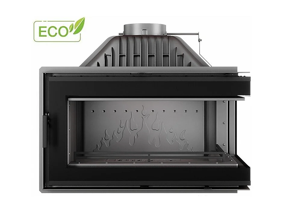 Poêle à bois encastrable Ouverture à droite - W16 (13,5 KW) ECO BLACK