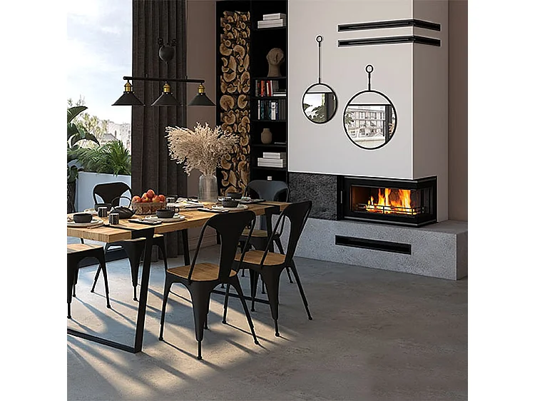 Insert de poêle à bois à ouverture à droite - W16 (13,5 kW) ECO