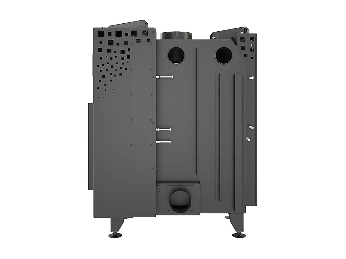 Cheminée d'angle Noir Insert Ouverture à droite Energy Up 85x50x47 (17,0 kW) ECO