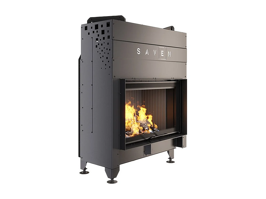 Kamineinsatz aus schwarzem Holz – Energy Up 80x50 (17,0 kW) ECO