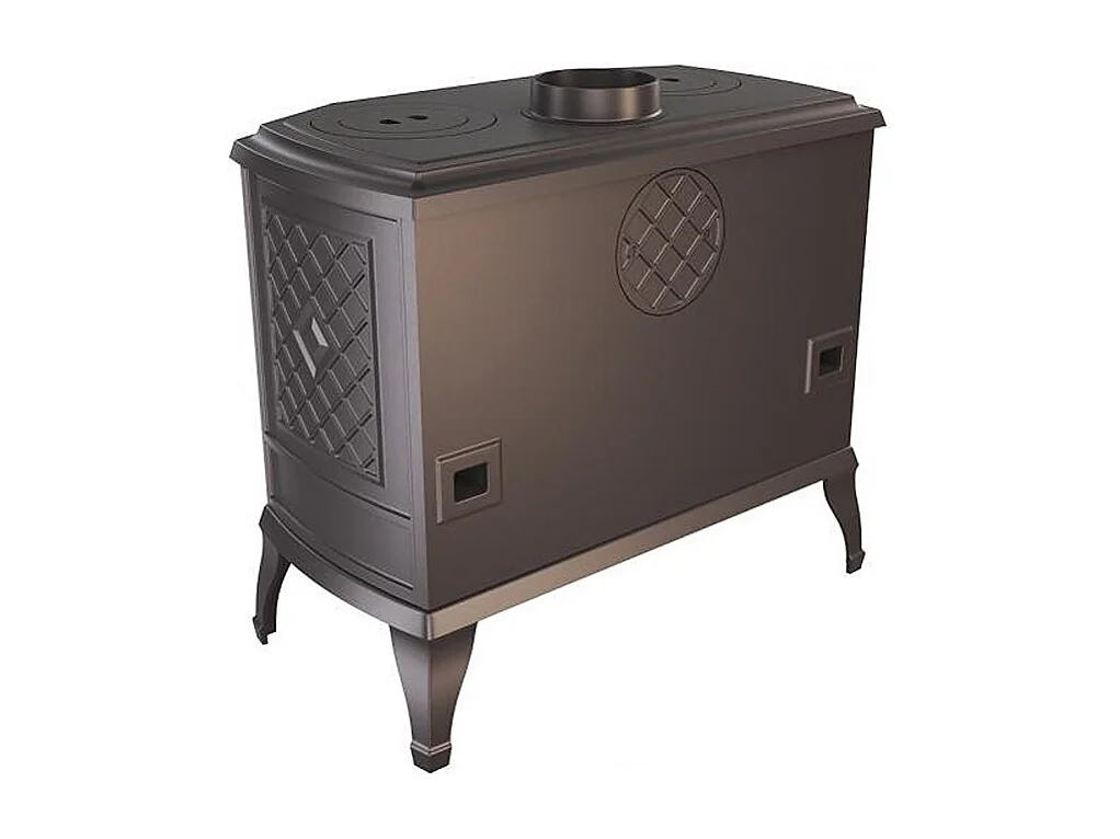 Poêle à bois autoportant Ouverture à gauche avec table de cuisson - P7 (10,5 KW) ECO