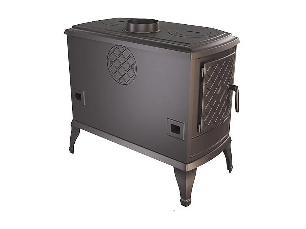 Poêle à bois autoportant Ouverture à gauche avec table de cuisson - P7 (10,5 KW) ECO