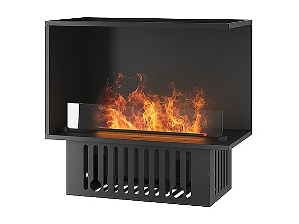 INVAPO CORNER 800 - Cheminée d'angle à vapeur d'eau LED multicolore, ouverture à droite