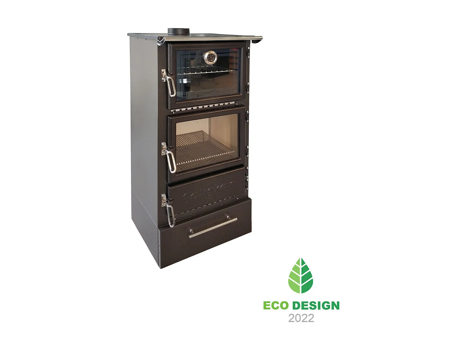 Poêle à bois autoportant avec four - Box  306