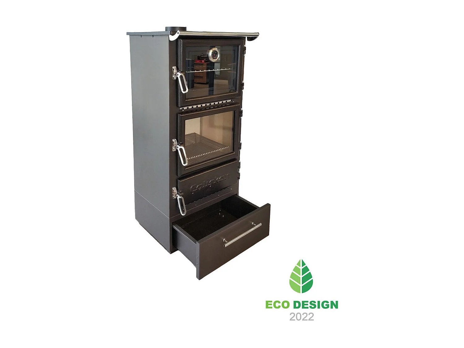 Poêle à bois autoportant avec four - Box  306