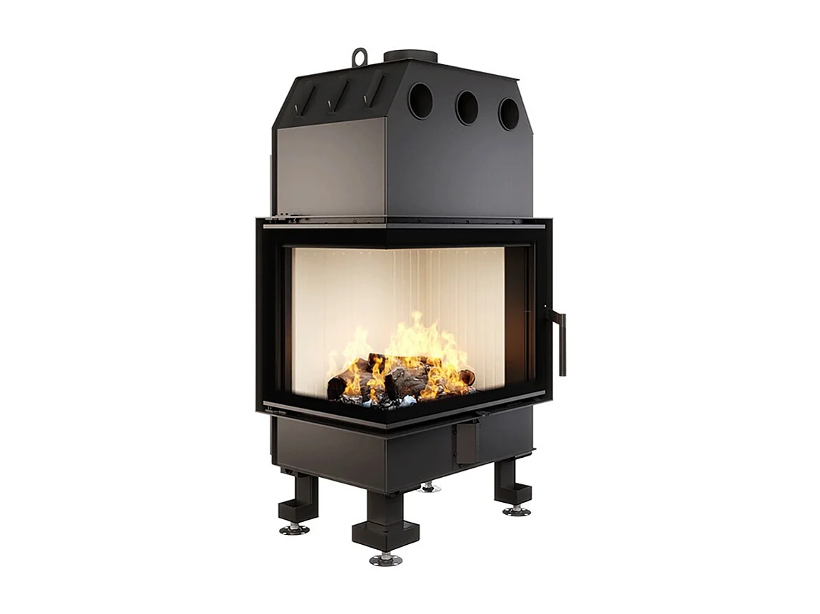 Cheminée d'angle Insert Ouverture gauche Energy 65x50x47 (14,5 kW) ECO