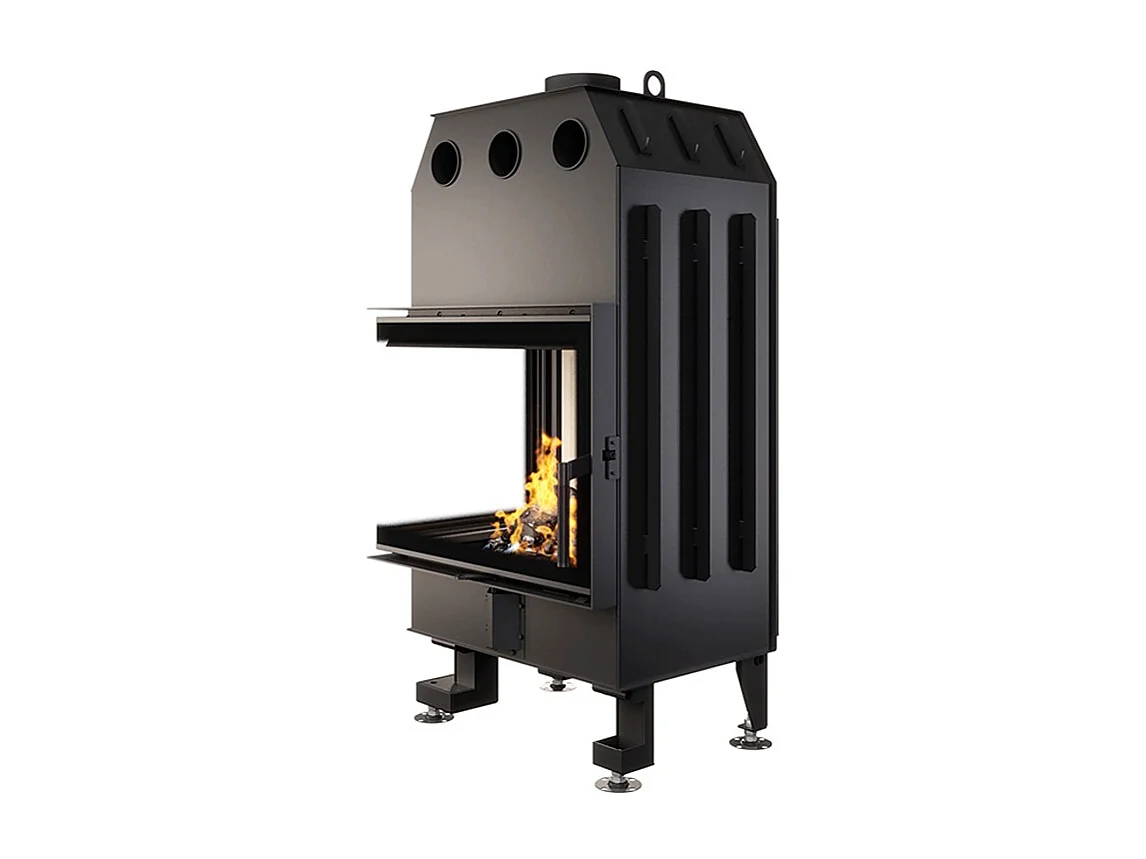 Cheminée d'angle Insert Ouverture gauche Energy 65x50x47 (14,5 kW) ECO