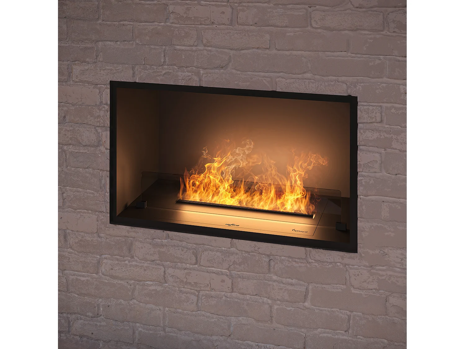 Cheminée à vapeur d'eau LED multicolore INVAPO INSIDE 80 cm
