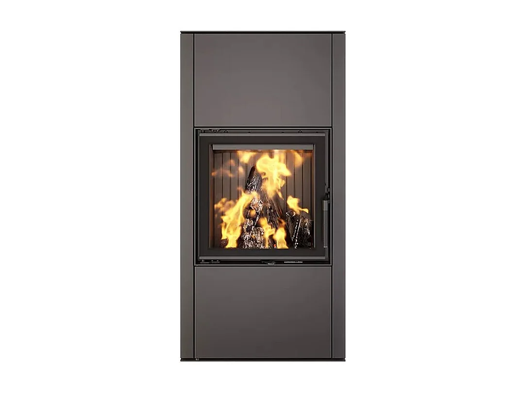 Poêle cheminée à bois - Vatra XL Noir 50x50 ECO