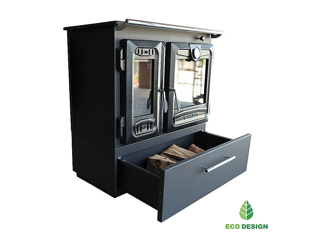 Poêle à bois autoportant avec four - Box  216