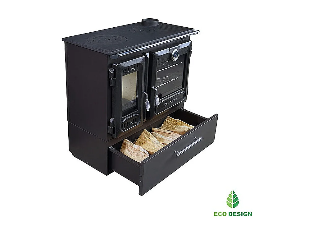 Poêle à bois autoportant avec four - Box  216