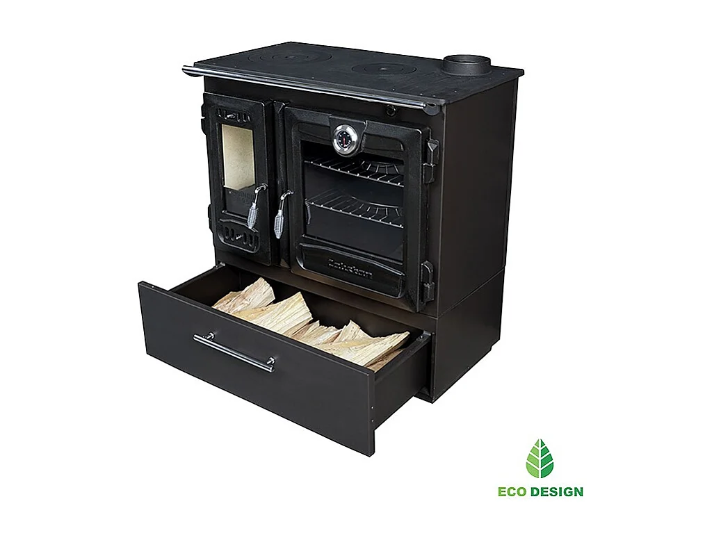 Poêle à bois autoportant avec four - Box  216