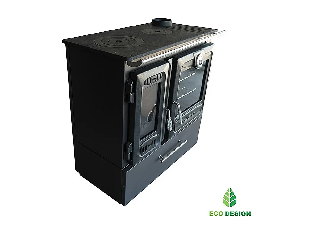 Poêle à bois autoportant avec four - Box  216