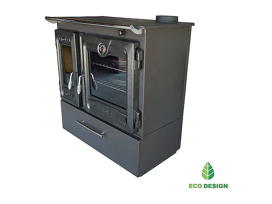 Poêle à bois autoportant avec four - Box  216