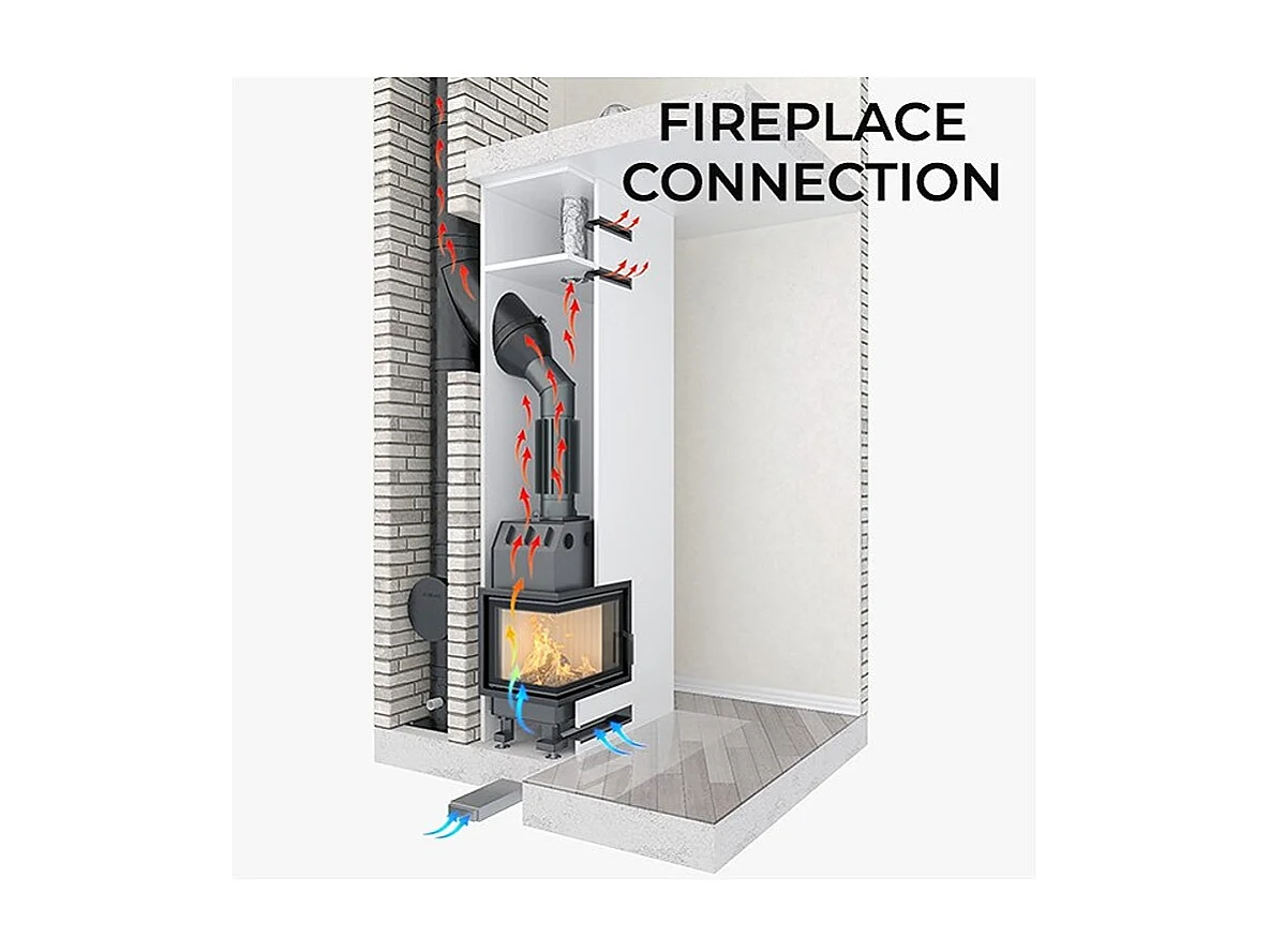 Poêle à bois encastrable - W6 (10,1 KW) ECO
