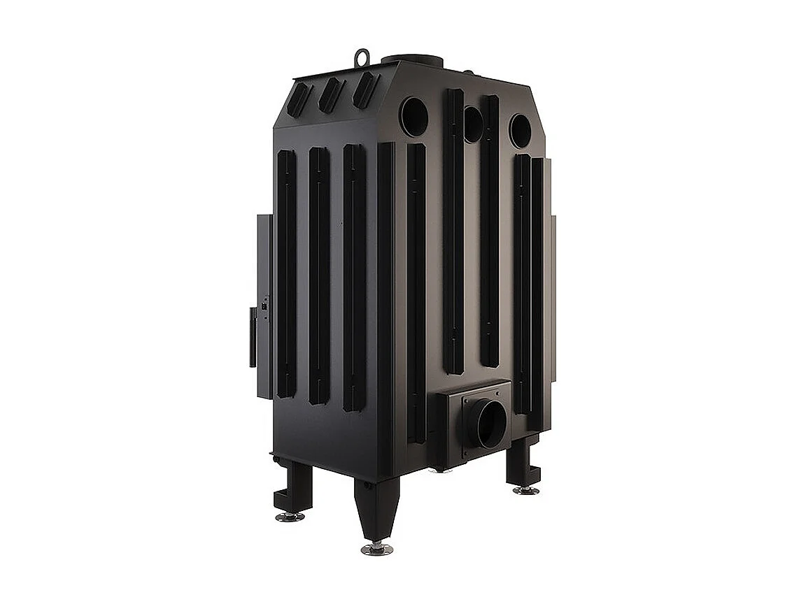 Cheminée d'angle Insert ouverture gauche Noir Energy 75x50x47 (15,1 kW) ECO