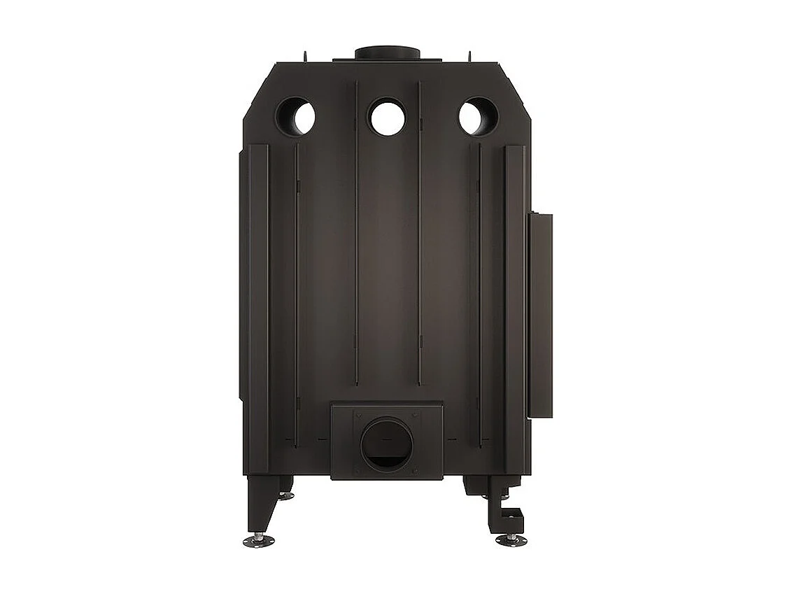 Cheminée d'angle Insert ouverture gauche Noir Energy 75x50x47 (15,1 kW) ECO