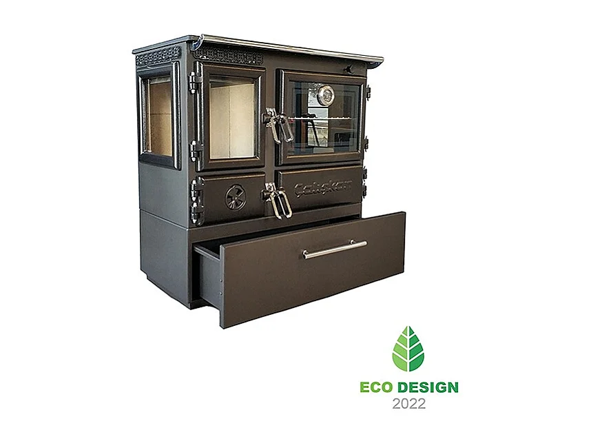 Poêle à bois autoportant avec four - 3D Box  214