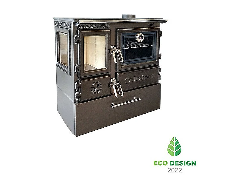 Poêle à bois autoportant avec four - 3D Box  214