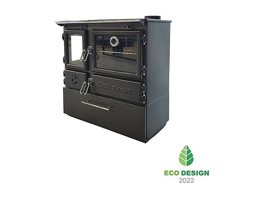 Poêle à bois autoportant avec four - 3D Box  214