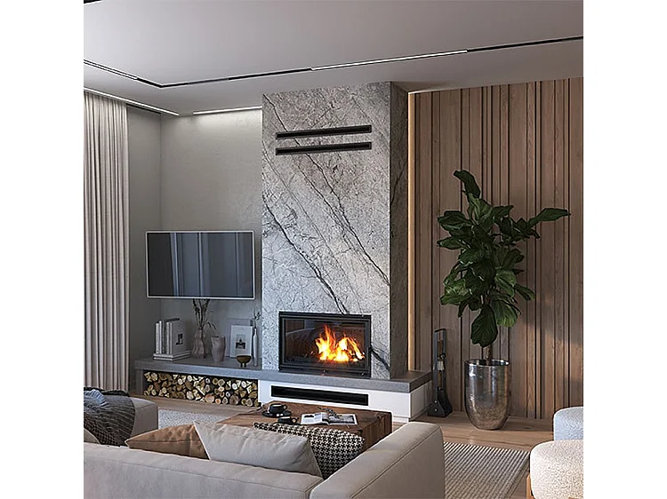 Poêle à bois encastrable -  W15 (16,3 KW) ECO