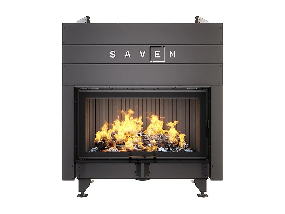 Insert de cheminée à bois noir - Energy Up 90x50 (19,0 kW) ECO