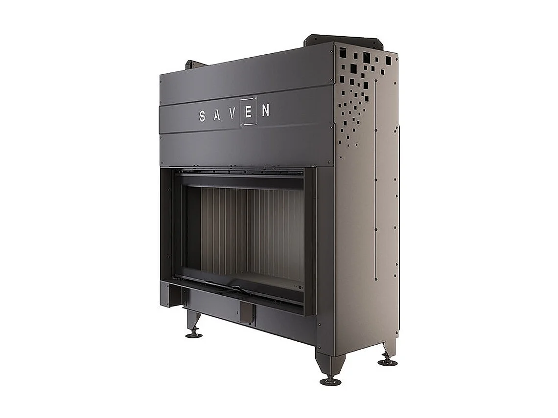 Insert de cheminée à bois noir - Energy Up 90x50 (19,0 kW) ECO