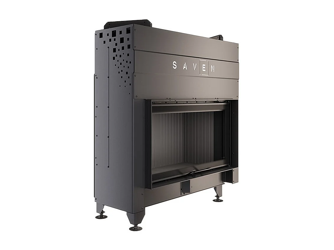 Insert de cheminée à bois noir - Energy Up 90x50 (19,0 kW) ECO