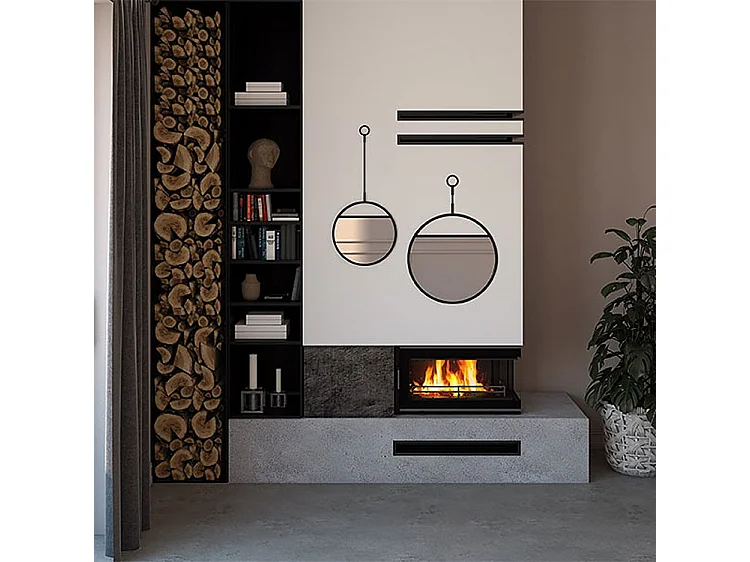 Insert de poêle à bois à ouverture gauche - W16 (13,5 kW) ECO