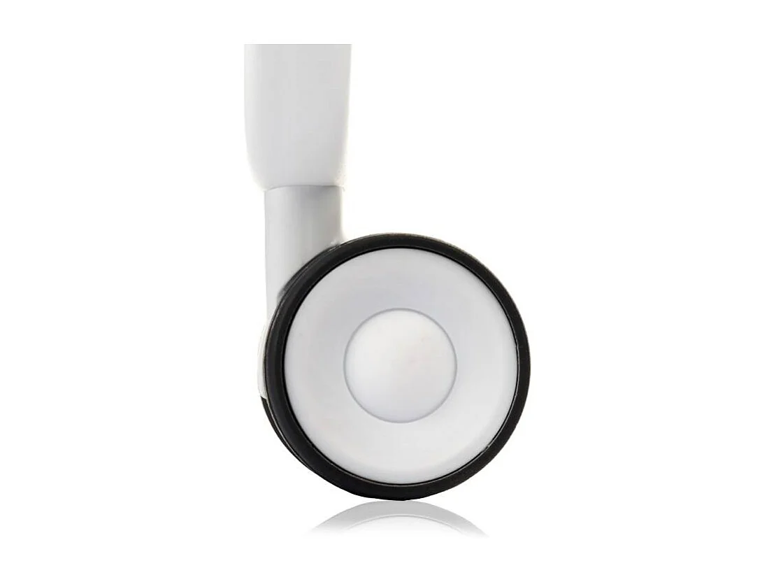 Carrito auxiliar plegable BAUHAUS blanco con ruedas – 3 niveles y 3 posiciones