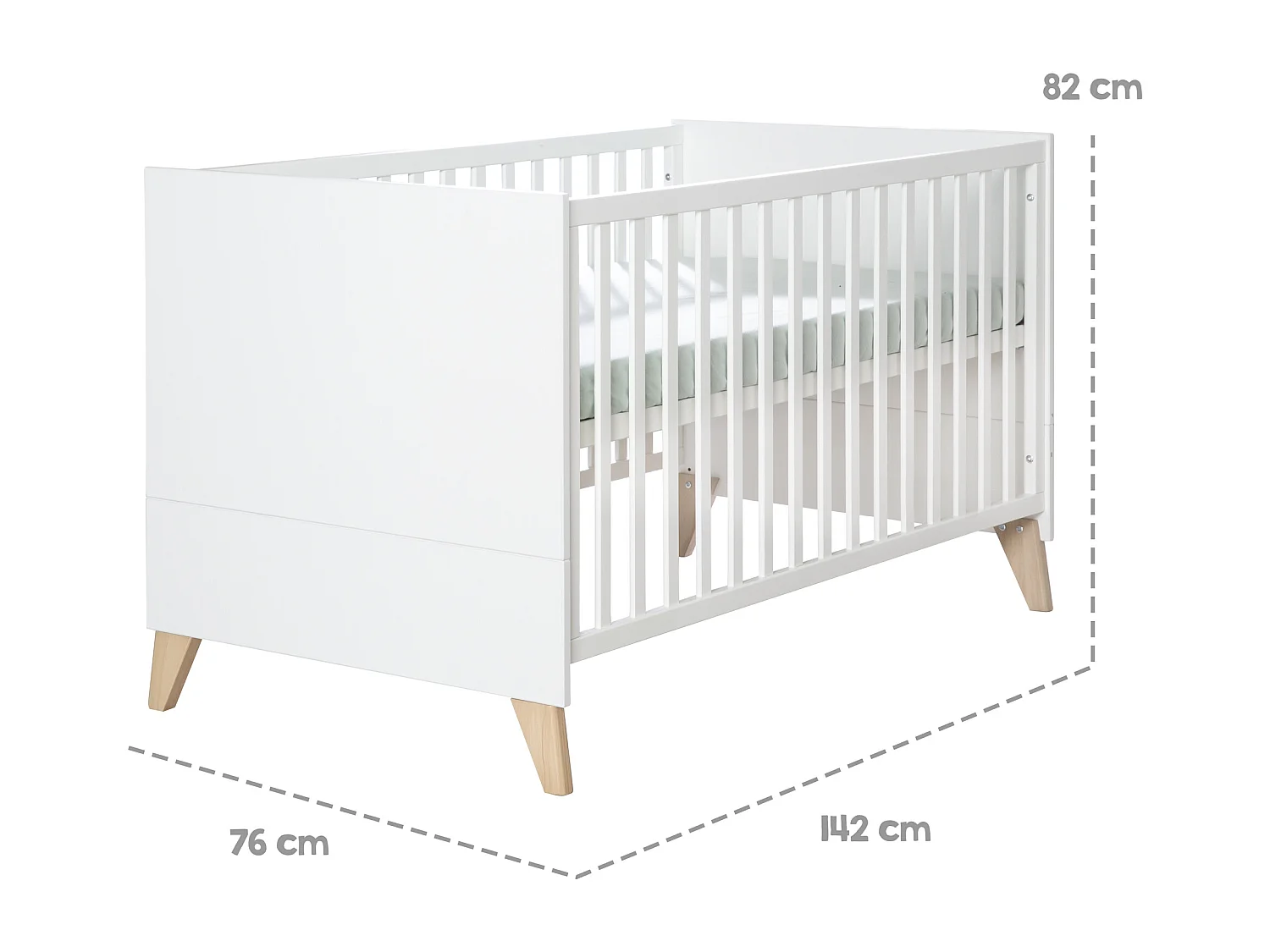 roba Lit évolutif pour enfant 70 x 140 cm Leon