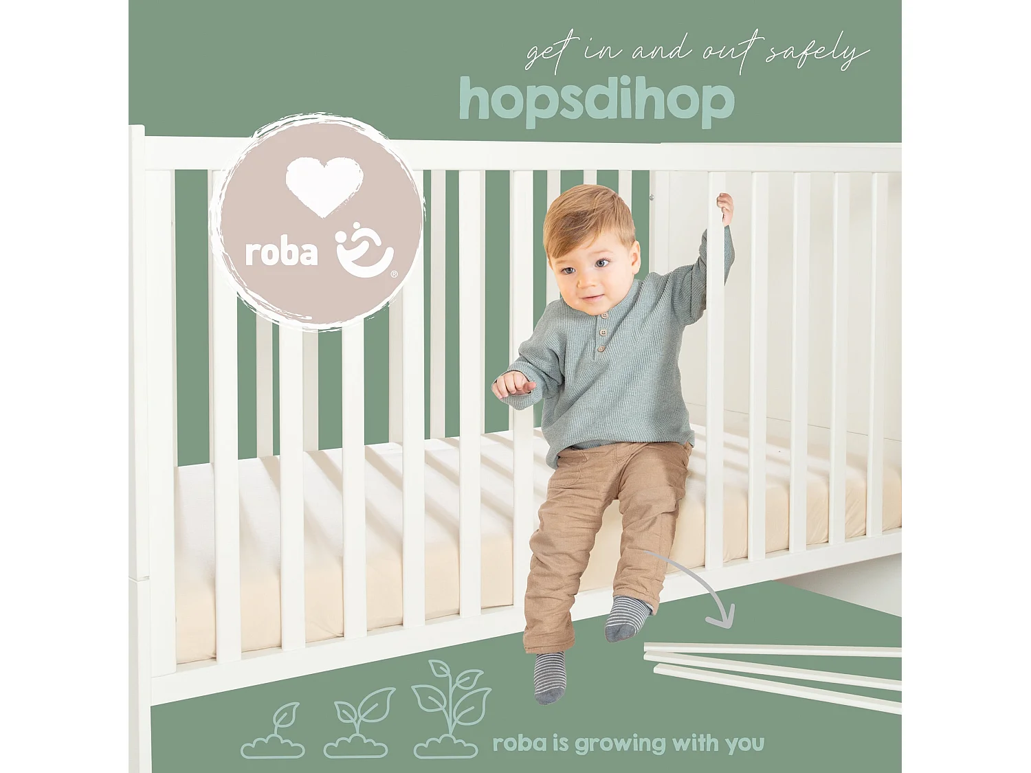 roba Lit évolutif pour enfant 70 x 140 cm Leon