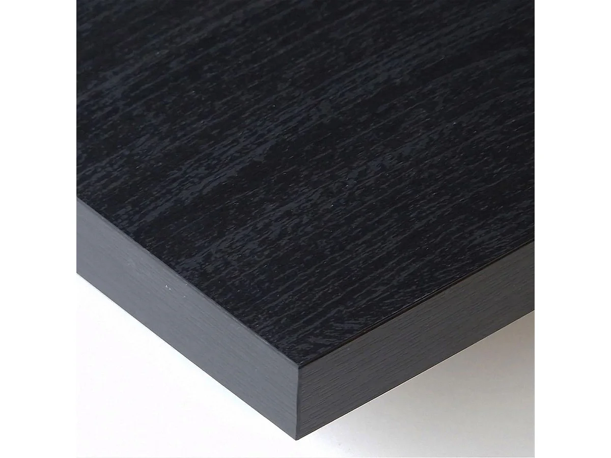 Mueble de TV Kroma con chimenea al centro negro 45x203x34,6 cm