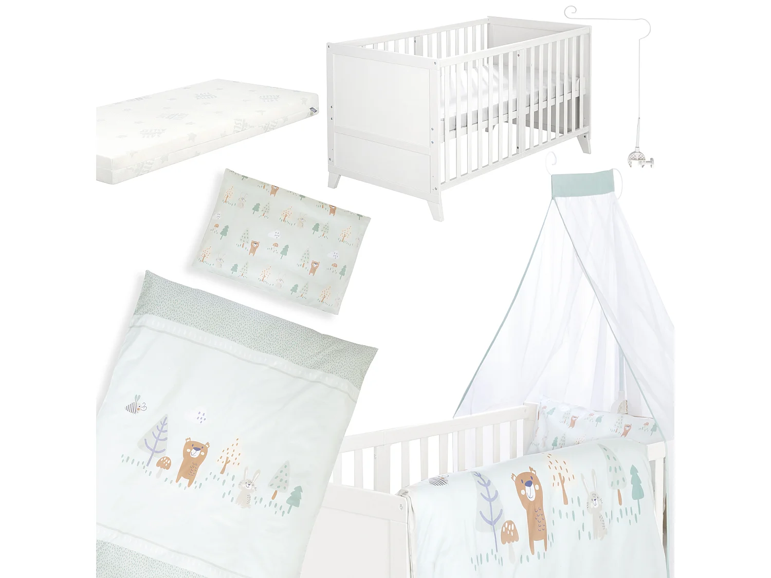 roba Ensemble lit complet 70 x 140 cm Woodland Buddies
