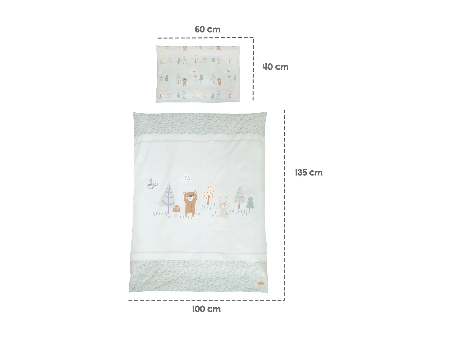 roba Ensemble lit complet 70 x 140 cm Woodland Buddies