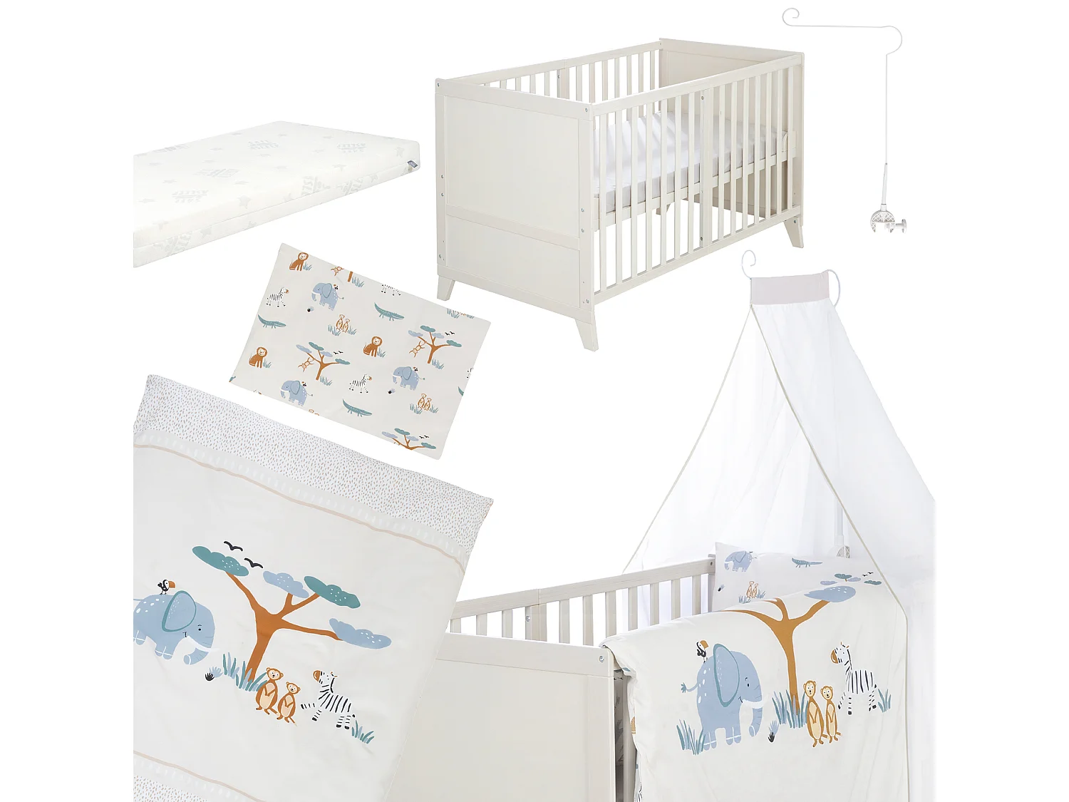 roba Ensemble lit complet 70 x 140 cm Savanna Friends I