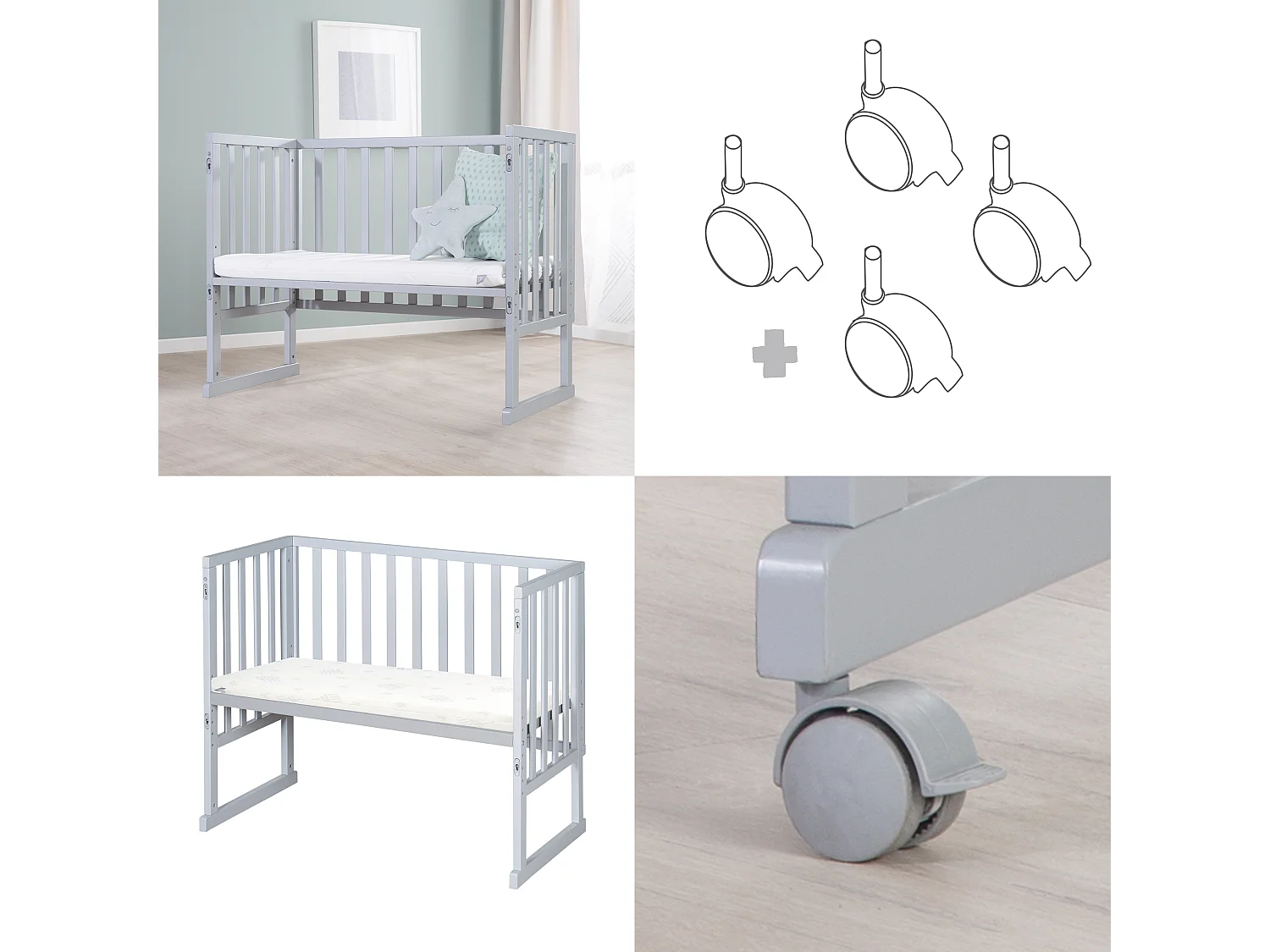 roba Wieg en aanschuifbed 3-in-1 I