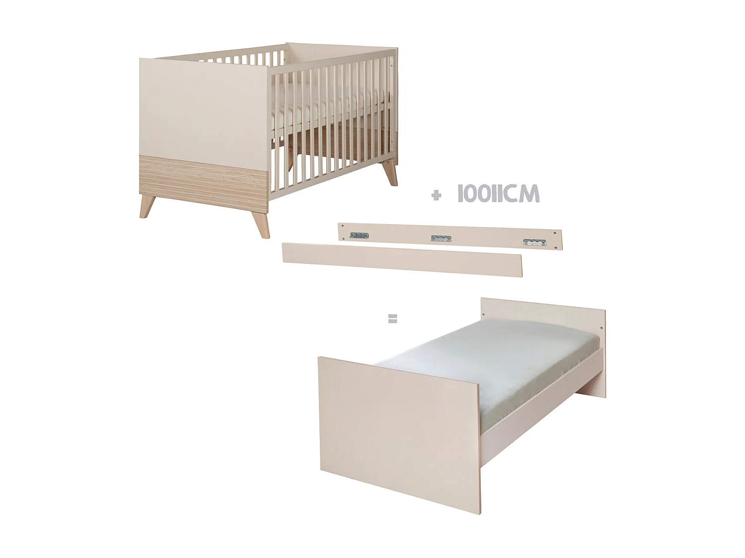 roba Kombi-Kinderbett 70x140 cm Sidney