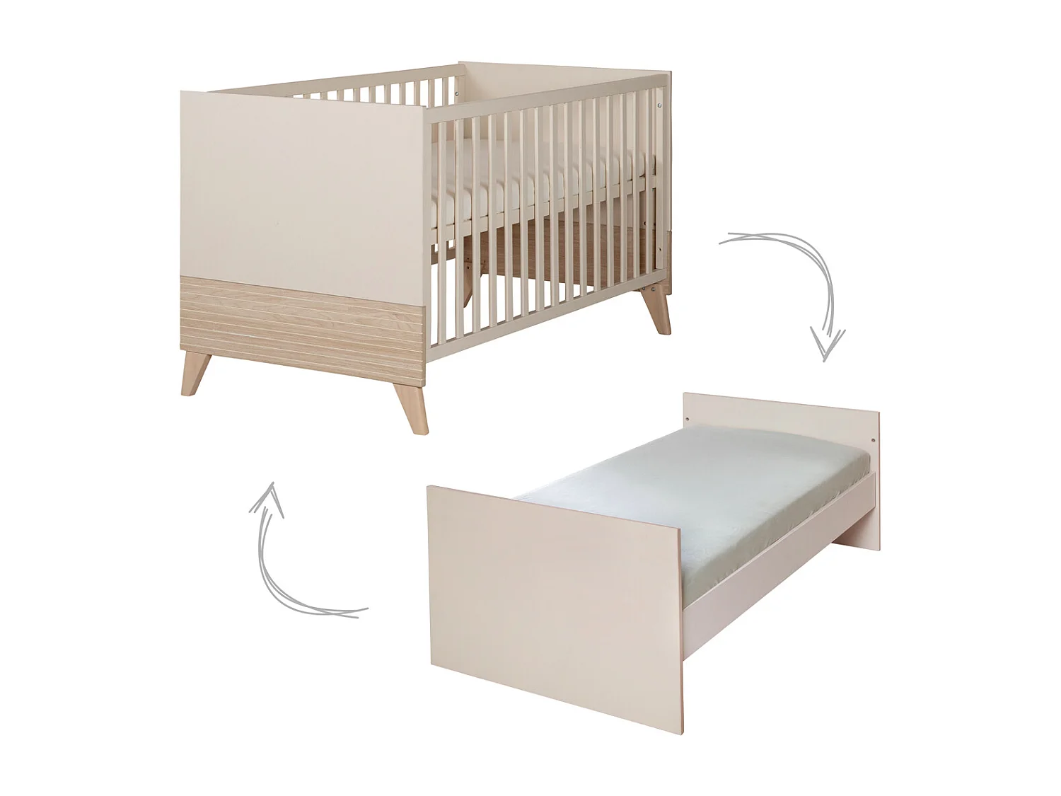 roba Kombi-Kinderbett 70x140 cm Sidney