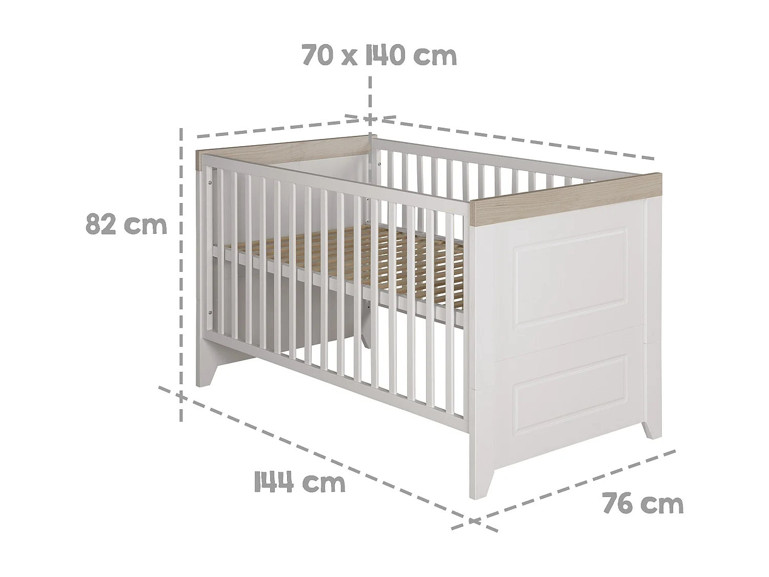 roba Lit évolutif pour enfant, 70 x 140 cm Felicia