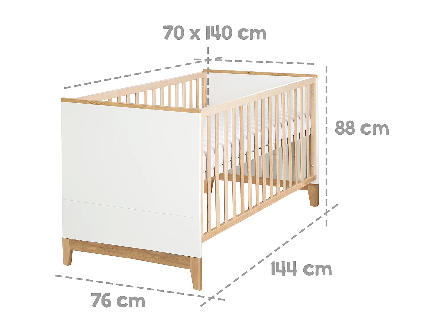 roba Lit évolutif pour enfant 70 x 140 cm Finn