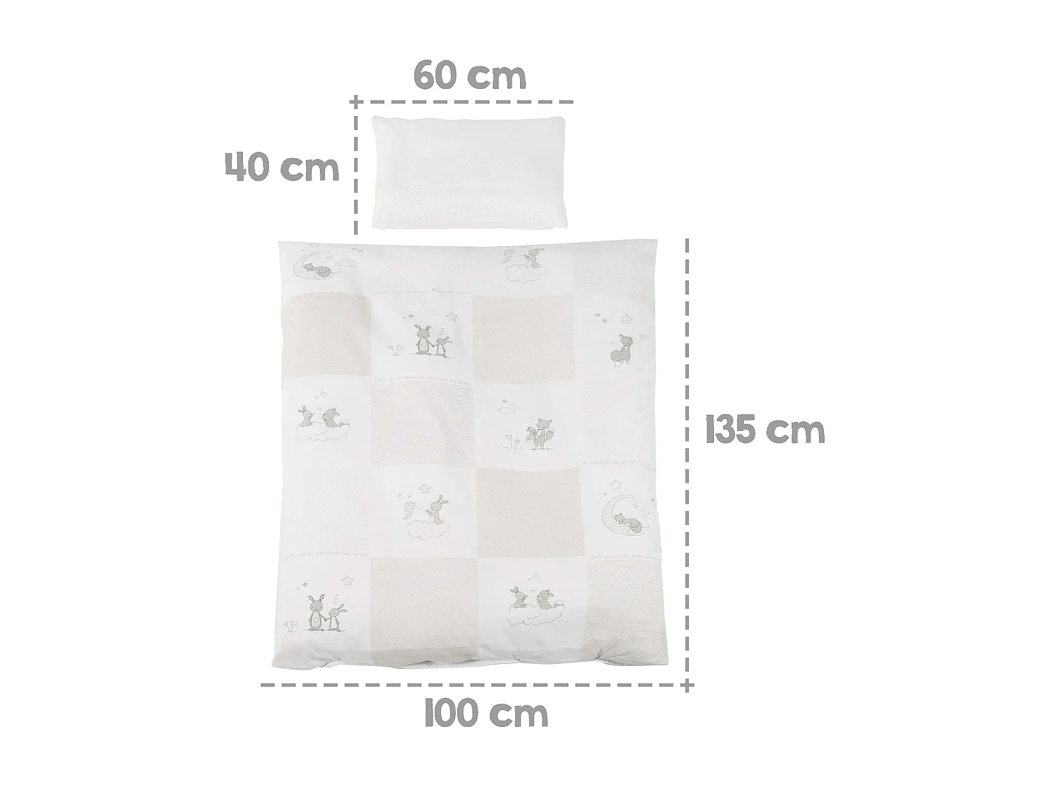 roba Ensemble complet lit bébé et enfant Fox & Bunny