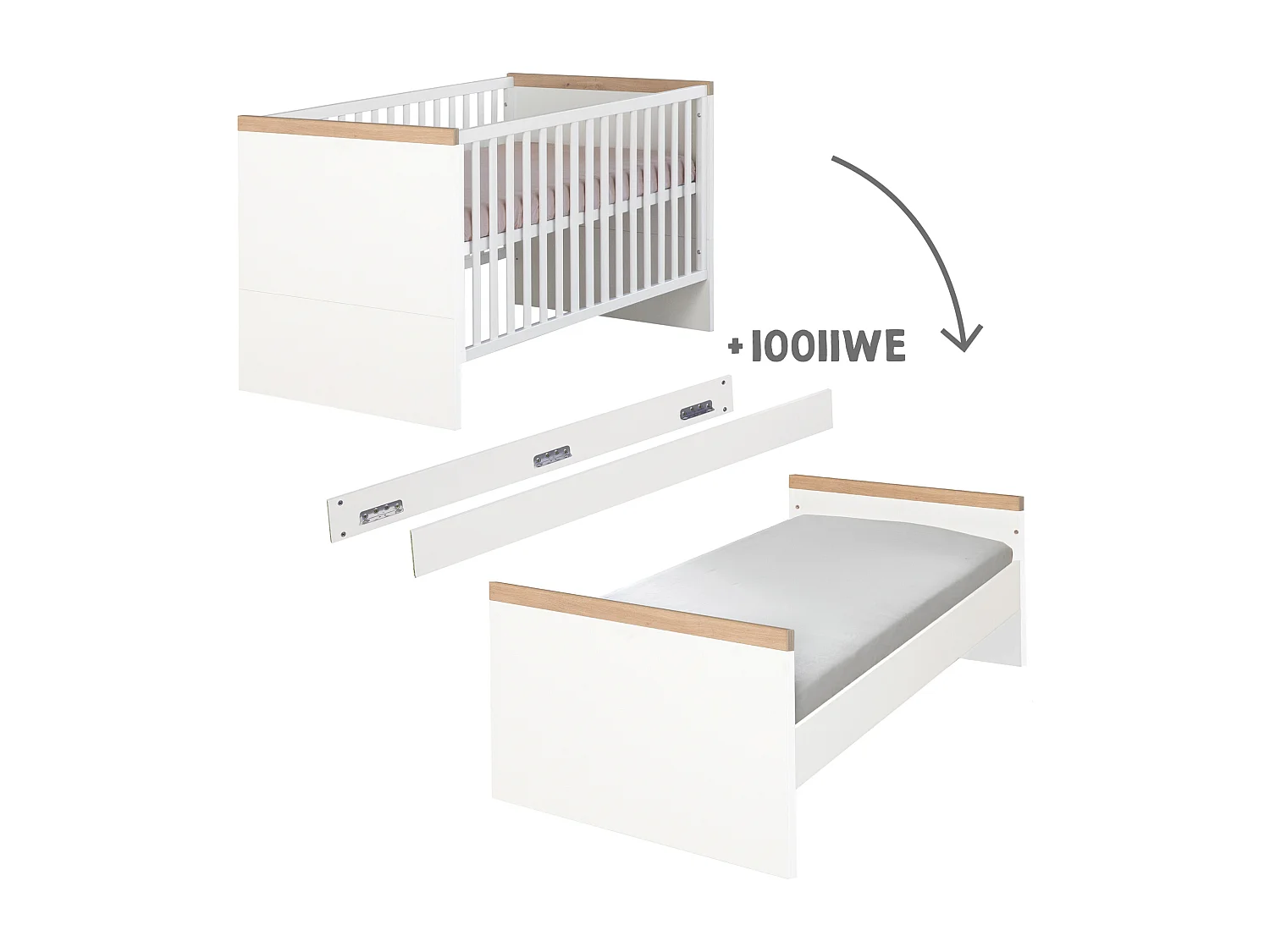 roba Lit évolutif pour enfant 70 x 140 cm Lumo