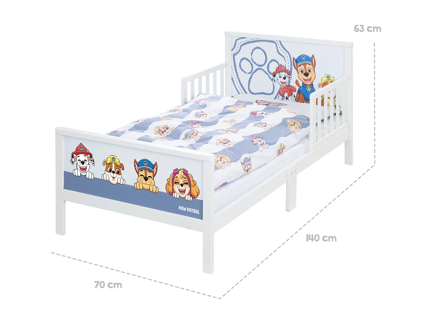 roba Compleet themabed voor peuters, 70 x 140 cm Paw Patrol
