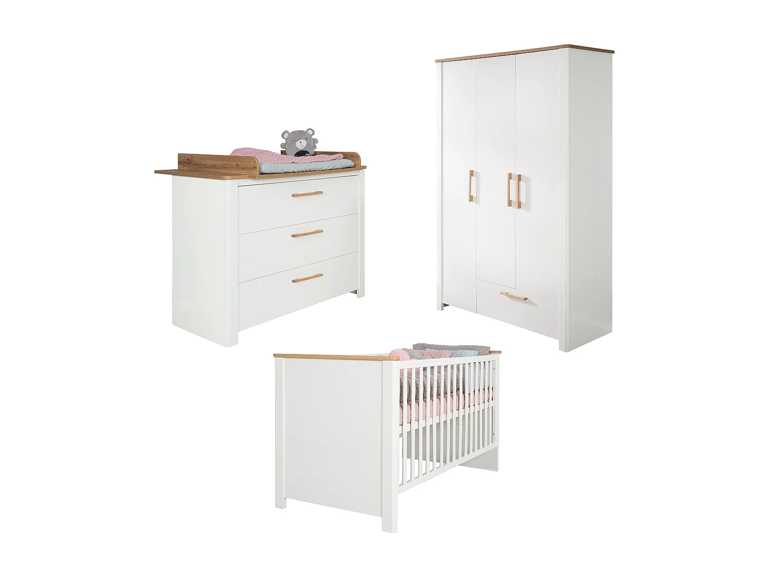roba Ensemble de chambre bébé Smile 3 pièces
