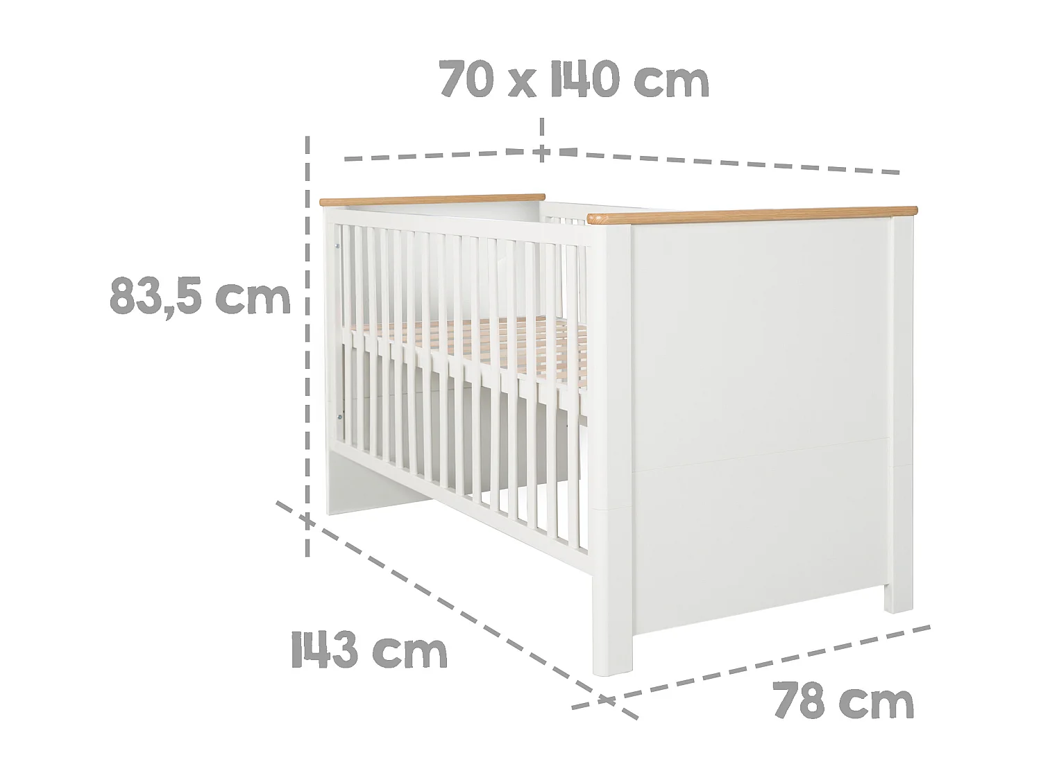 roba Ensemble de chambre bébé Smile 3 pièces