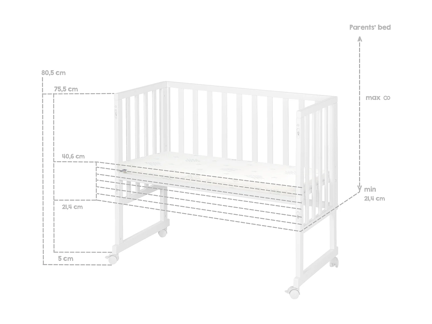 roba Lit évolutif pour enfant 70 x 140 cm Julia